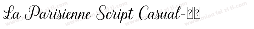 La Parisienne Script Casual字体转换